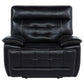 Hewitt Leather Upholstered Dual Power Recliner