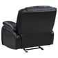 Camila Black Leatherette Glider Recliner 610246