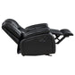 Camila Black Leatherette Glider Recliner 610246