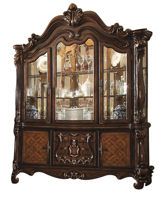 Versailles Cherry Oak Buffet & Hutch 61104