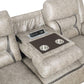 Greer Taupe Living Room Sofa Set