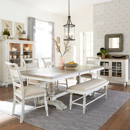 Whitney 6 Piece Trestle Table Set by Liberty