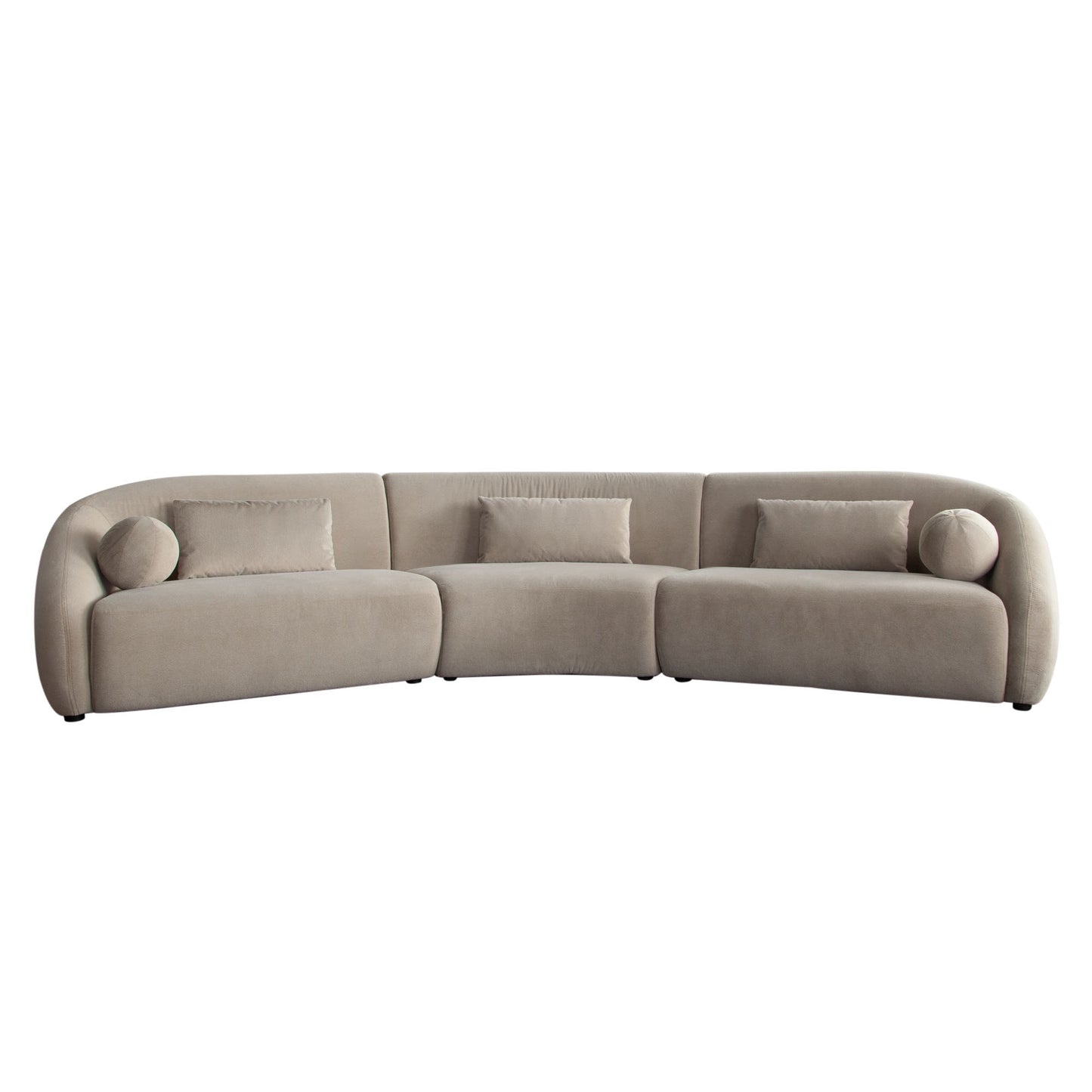 Lena Fawn Alpaca 3 Pc Sectional