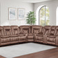 Morello 3 Pc Brown Power Sectional by New Classic