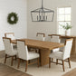 Donte Expandable 7 Pc Rustic Oak Dining Set
