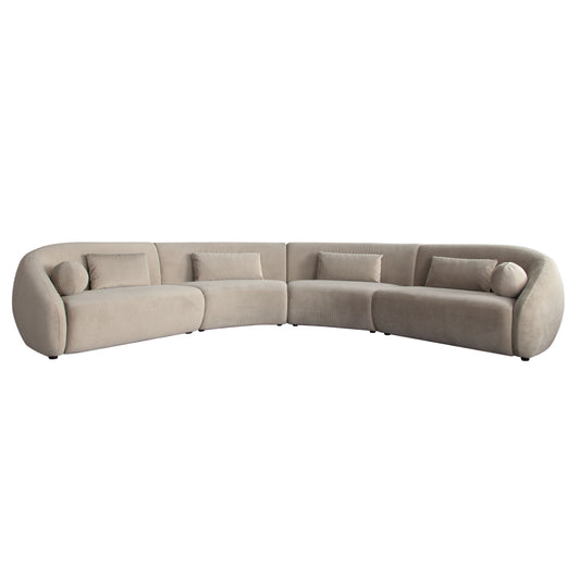Lena Fawn Alpaca 3 Pc Sectional
