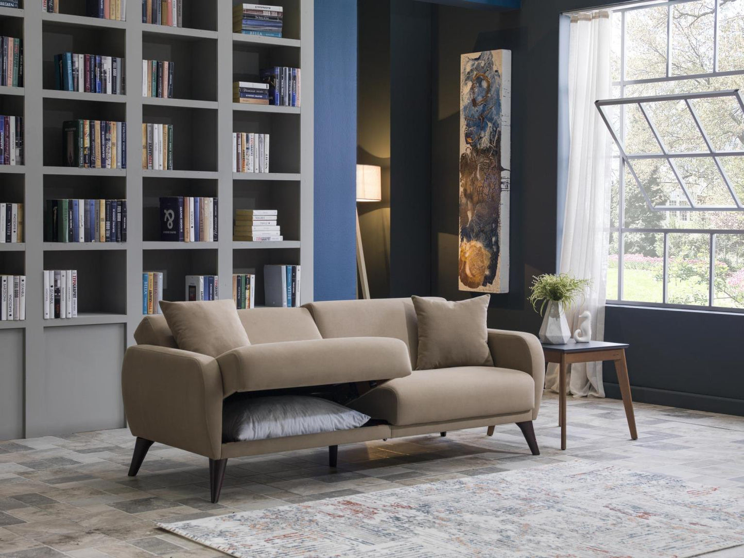 Bellona Flexy Sofa in a Box Zigana Taupe