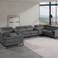 1246 DivanItalia 8 Pc U-Shaped Modular Power Sectional - 7 Colors