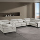 1246 DivanItalia 8 Pc U-Shaped Modular Power Sectional - 7 Colors
