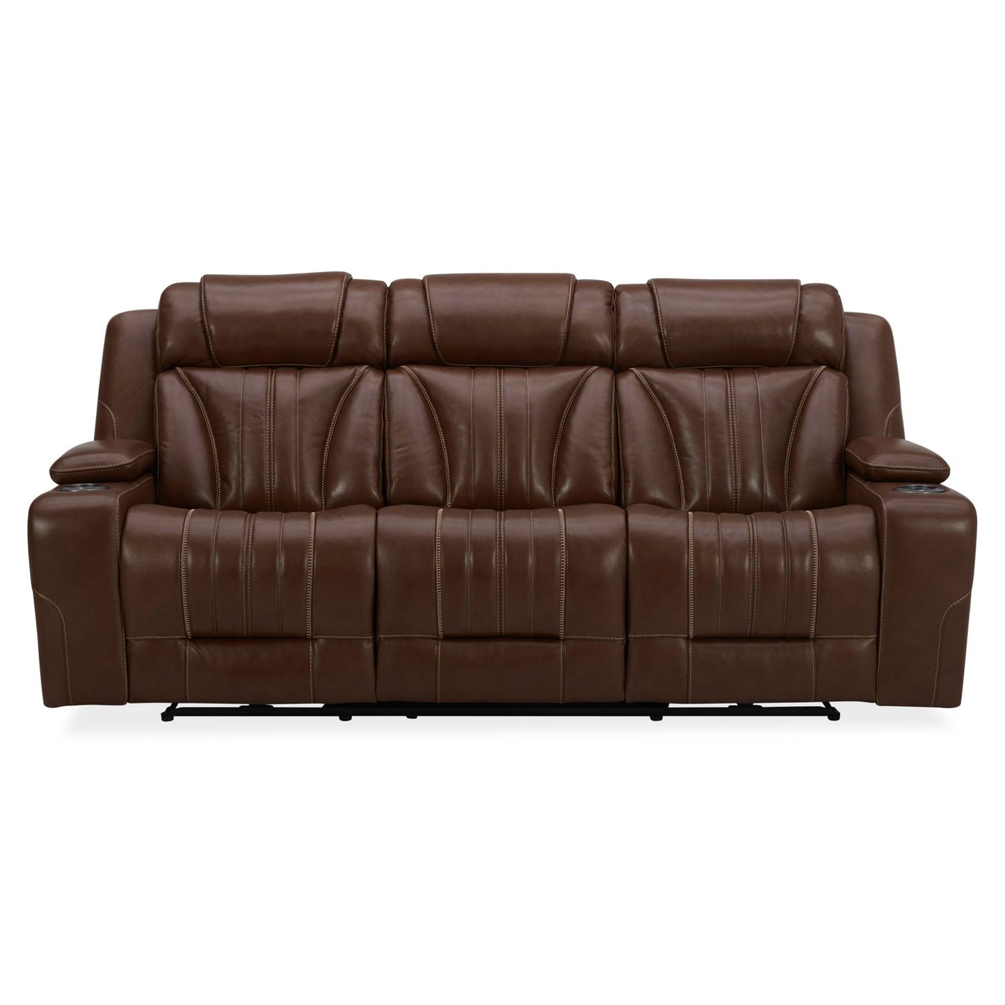 Caswell Sofa & Loveseat Leather Chestnut