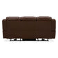 Caswell Sofa & Loveseat Leather Chestnut