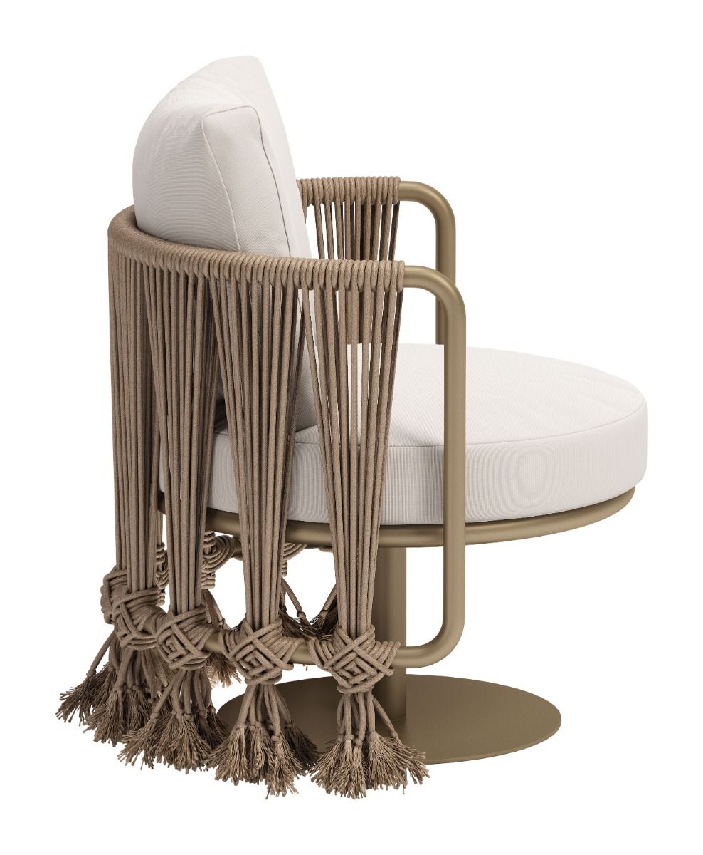 Silla decorativa Uzel blanca 704009