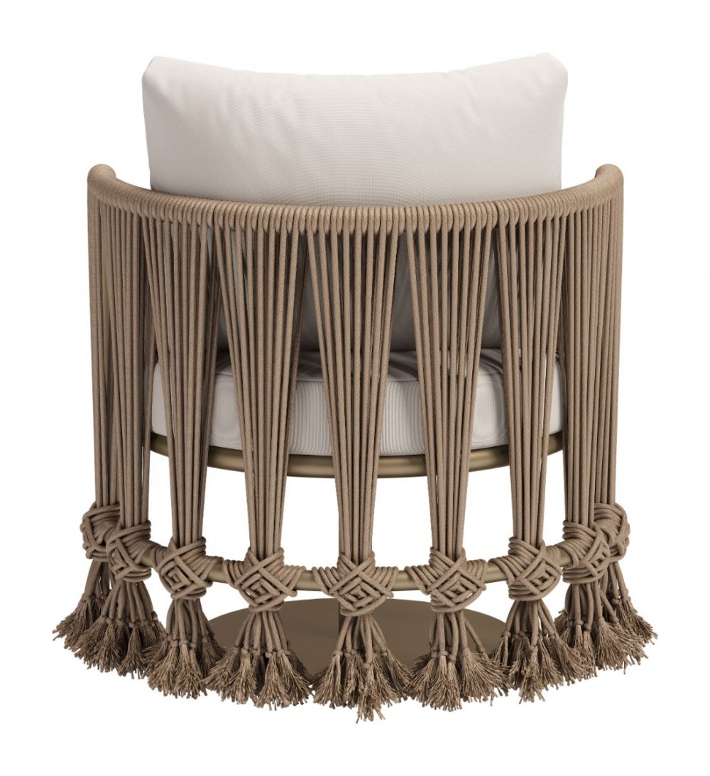Silla decorativa Uzel blanca 704009