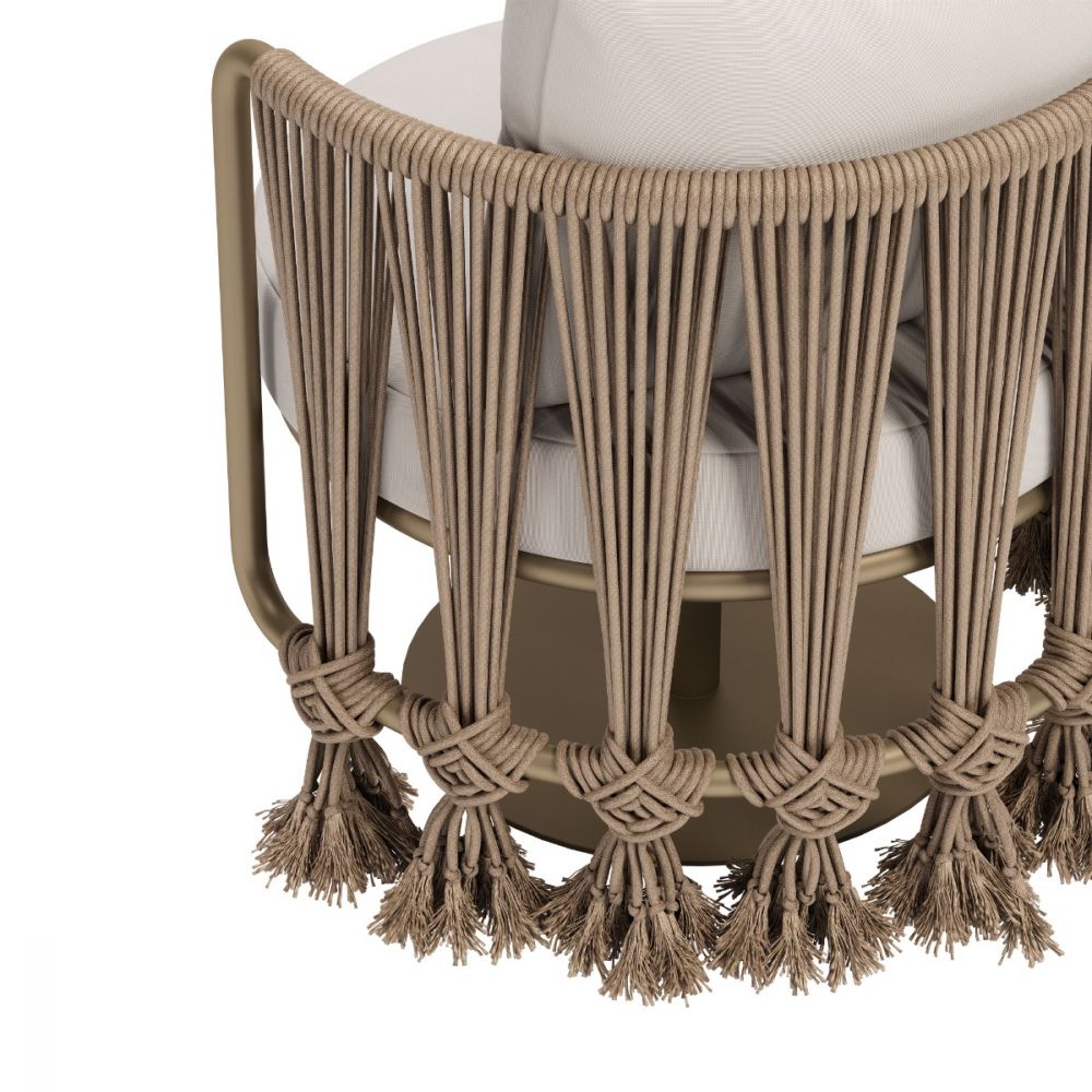 Silla decorativa Uzel blanca 704009