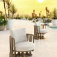 Silla decorativa Uzel blanca 704009