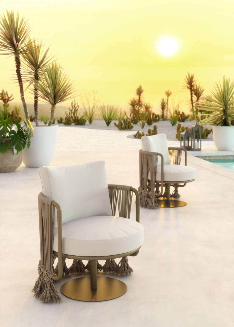 Silla decorativa Uzel blanca 704009