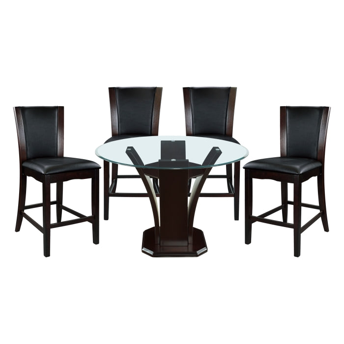 Daisy Glass Top Dining Collection Homelegance