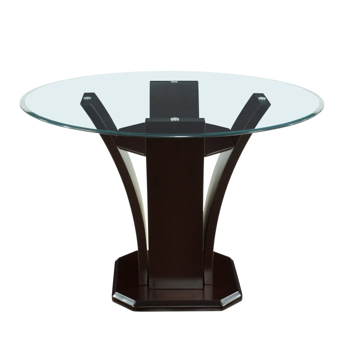 Daisy Glass Top Dining Collection Homelegance