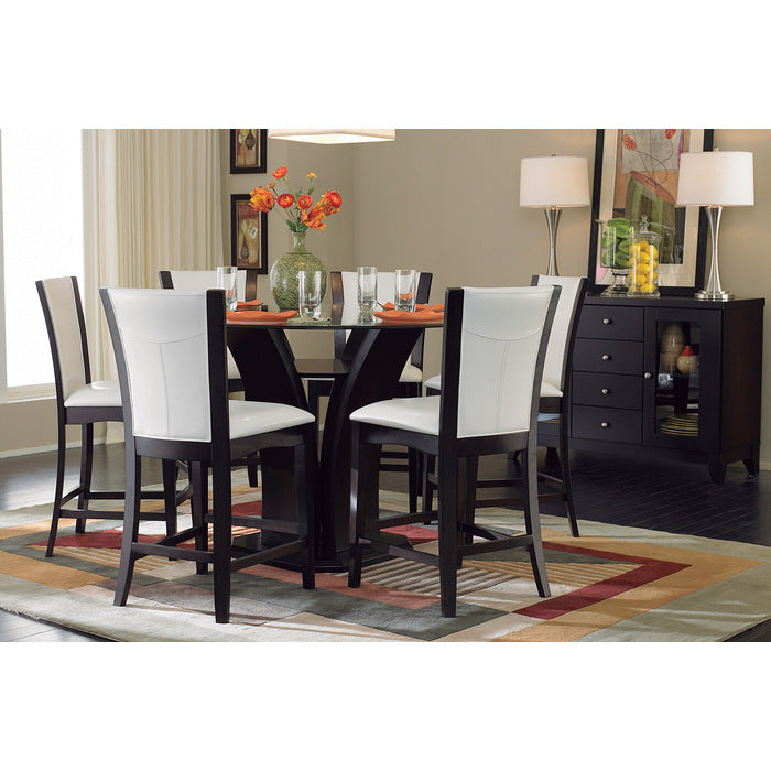 Daisy Glass Top 7 Pc Dining Set