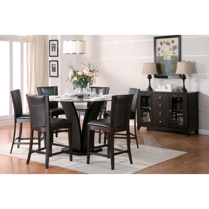 Daisy Glass Top Dining Collection Homelegance