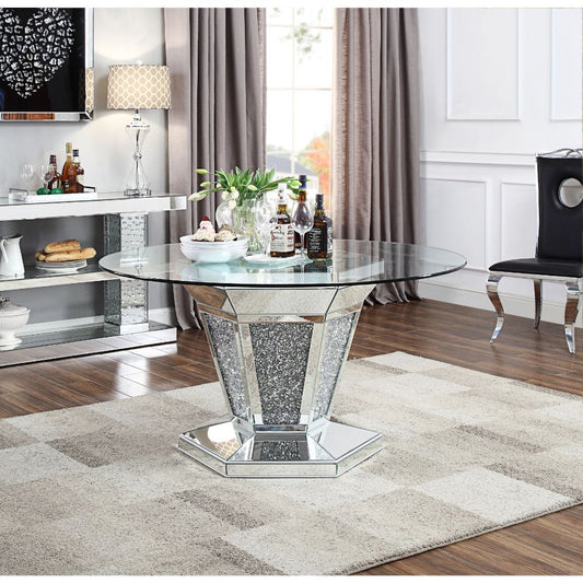 Colección de comedor Noralie Bling - Incrustaciones de diamantes de imitación