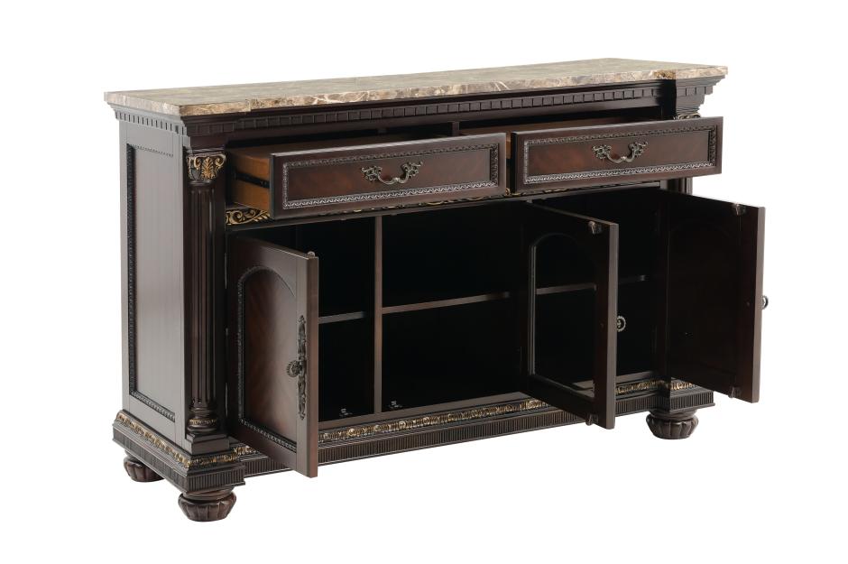 Russian Hill Marble Top Server