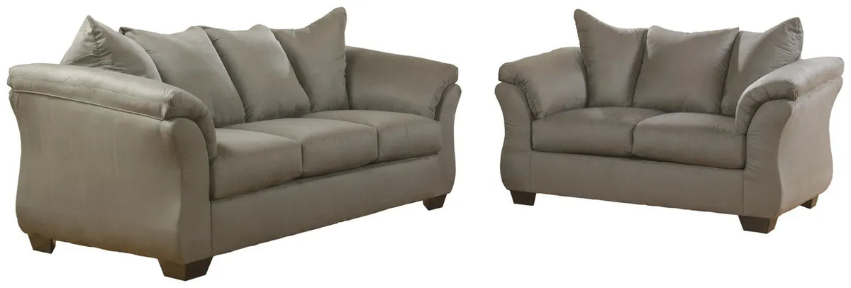 Ashley Furniture Darcy Sofa 2 Pc Cobblestone