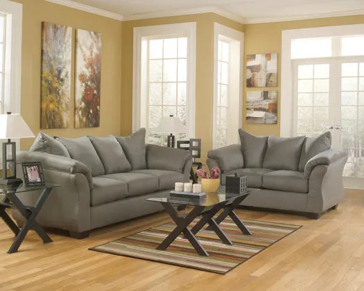Ashley Furniture Darcy Sofa 2 Pc Cobblestone