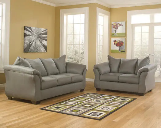 Ashley Furniture Darcy Sofa 2 Pc Cobblestone