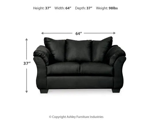 Darcy Black 2 Pc Living Room Set by Ashley