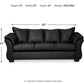 Darcy Black 2 Pc Living Room Set by Ashley