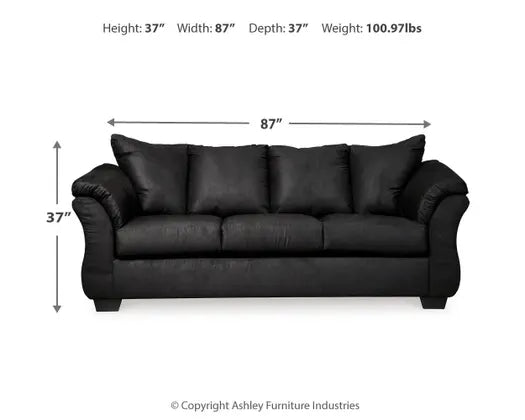 Darcy Black 2 Pc Living Room Set by Ashley
