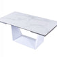 Modrest Baldwin White Ceramic Extendable Dining Table