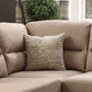Andrew F7614 Sectional by Poundex - Sand Microfiber