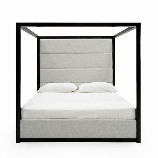 Manhattan Queen Gray Canopy Bed 79770