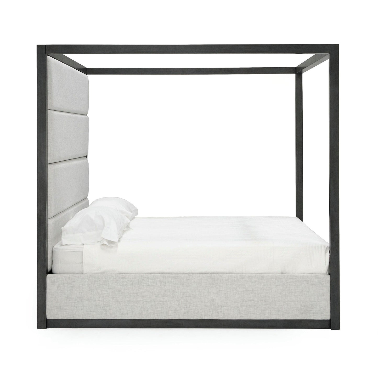 Manhattan King Gray Canopy Bed 81407
