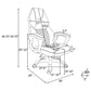 Bruce Adjustable White High Back Office Chair