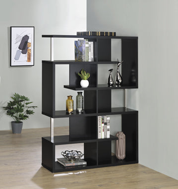 Hoover Contemporary 5 Tier Bookcase - Black or White