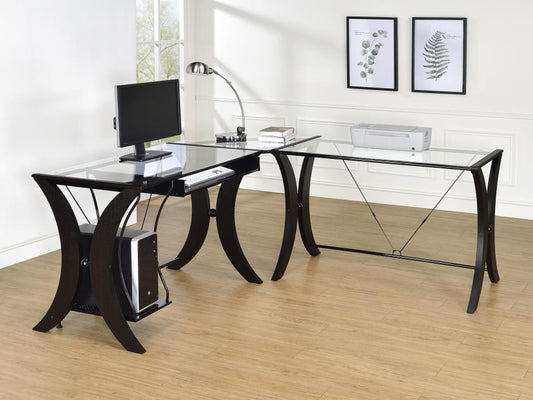 Monterey 800446 Cappuccino Computer Desk Set