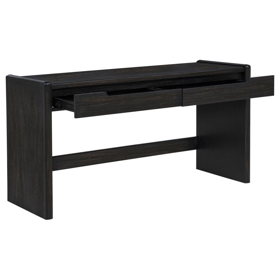 Leandro Burnished Black Writing Desk