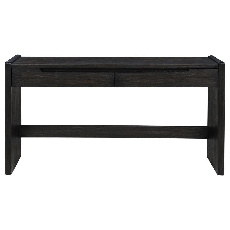 Leandro Burnished Black Writing Desk