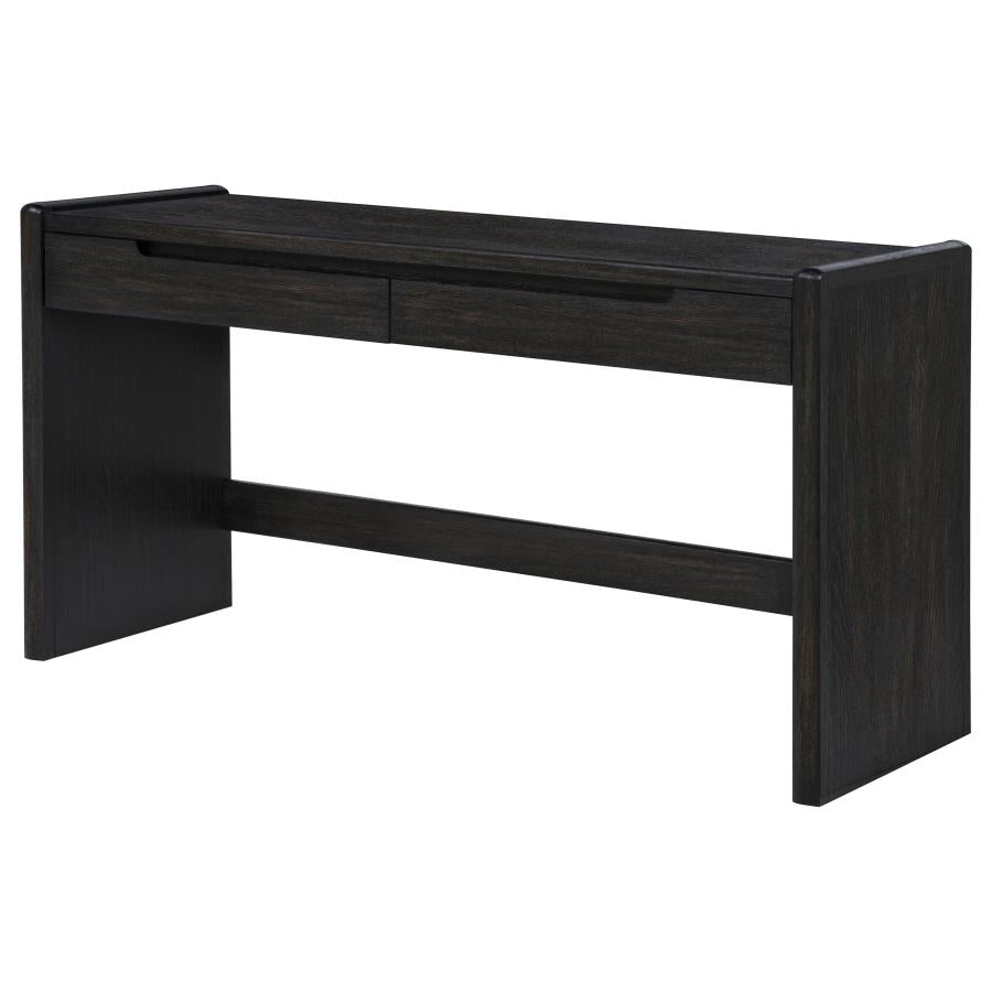 Leandro Burnished Black Writing Desk