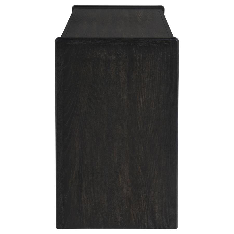 Leandro Burnished Black Writing Desk