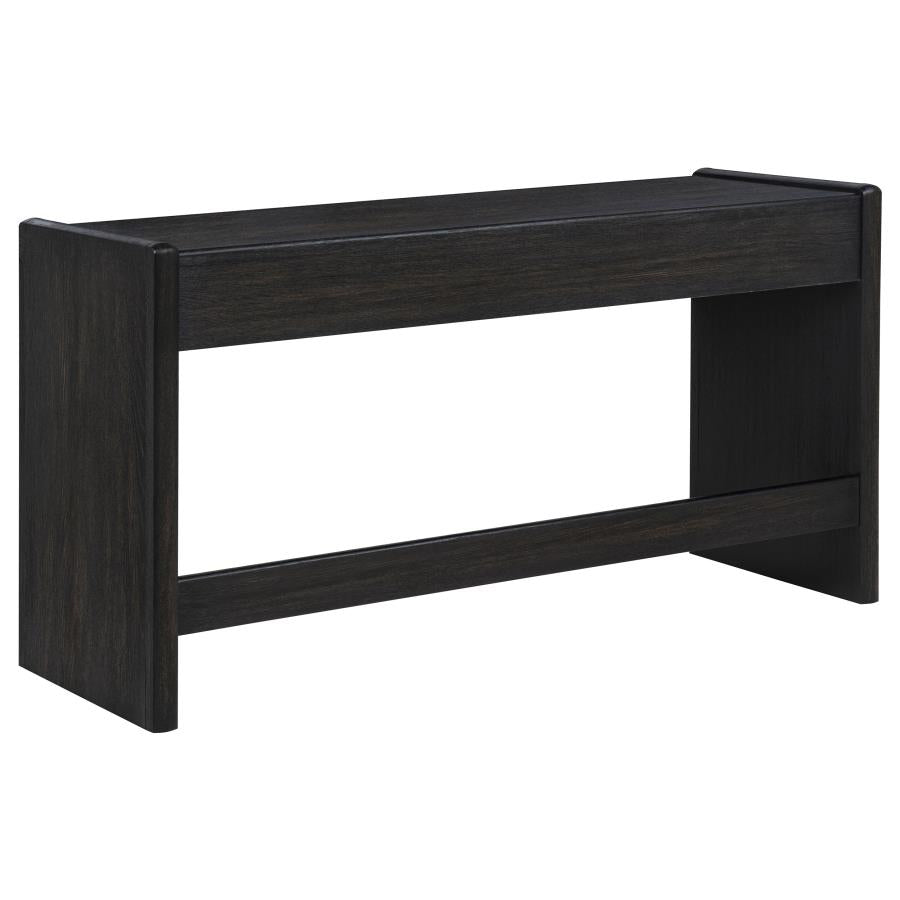 Leandro Burnished Black Writing Desk