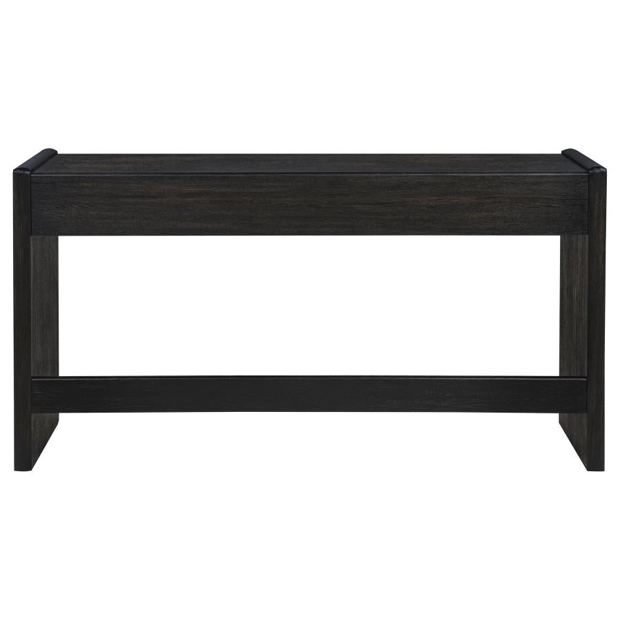 Leandro Burnished Black Writing Desk