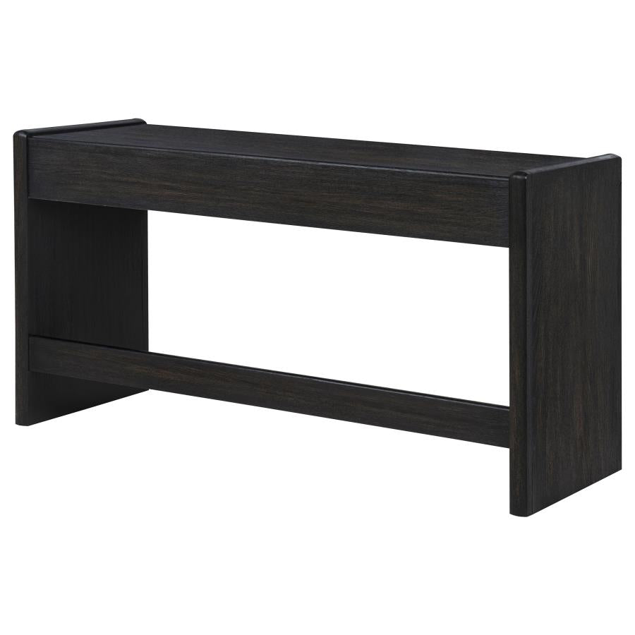 Leandro Burnished Black Writing Desk