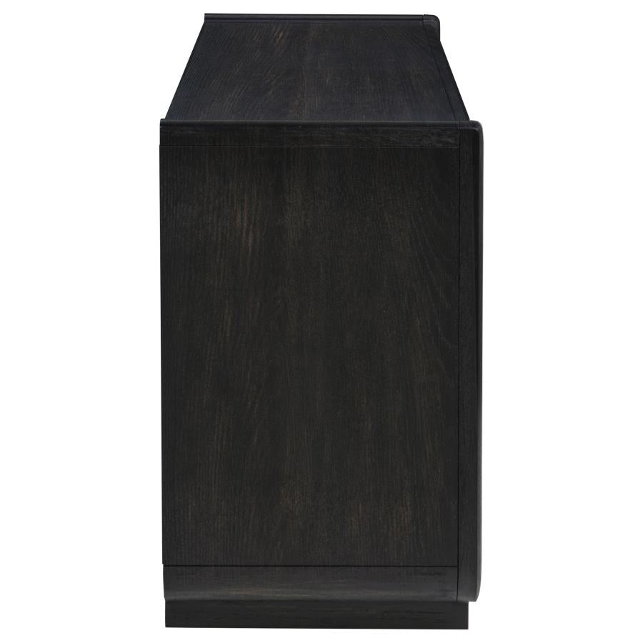 Leandro Burnished Black Writing Desk