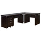 Skylar Home Office Desk Collection - Cappuccino Finish