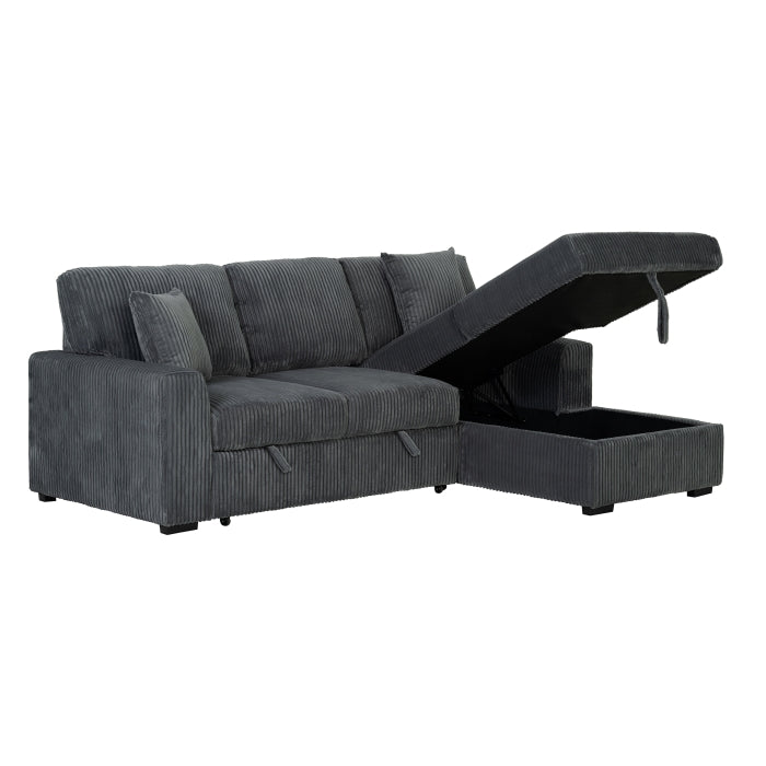 Pull Out Sectional Sleeper + Storage - 5 Colors