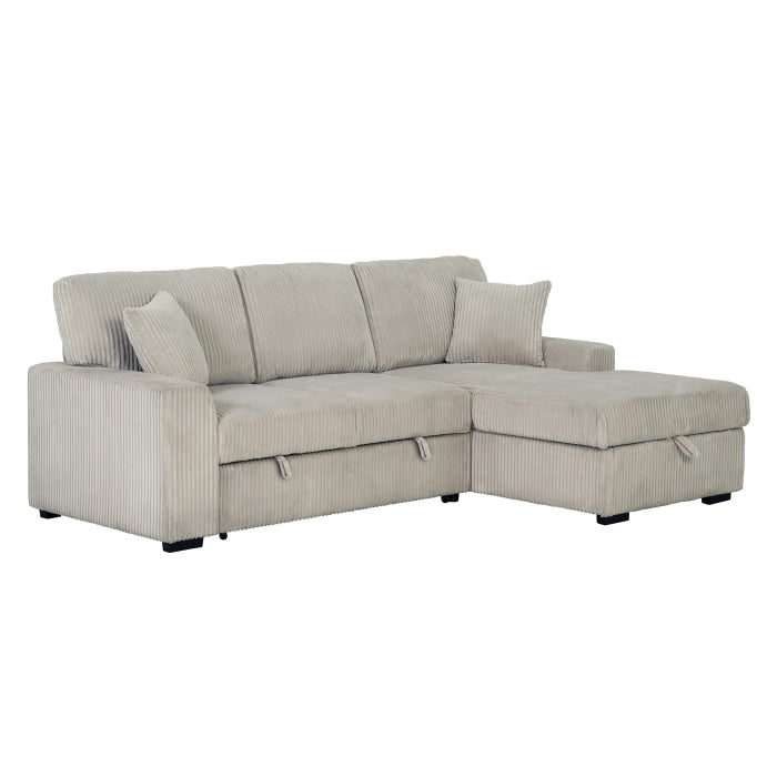 Pull Out Sectional Sleeper + Storage - 5 Colors